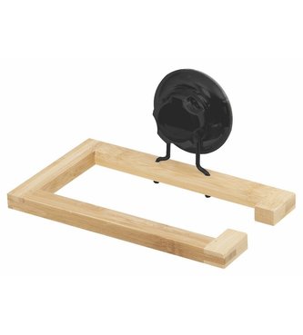 Držák na toaletní papír BAMBOO BLACK s přísavkou