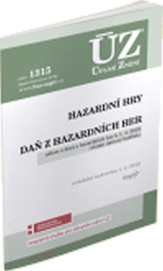 ÚZ 1315 Hazardní hry, daň z hazardních her