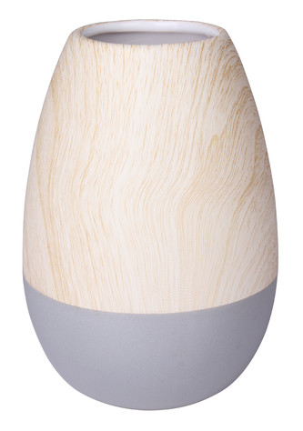 Keramická váza ERIE krémová/šedá 13x13x20 cm Mybesthome