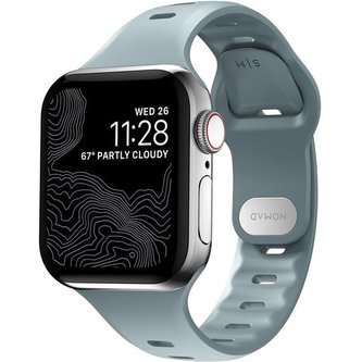 Nomad Sport Slim Strap S/M Apple Watch 7 41/40/38mm modrý