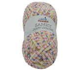 Příze SAMET - šedá, růžová, žlutá, bílá, oranžová - 100g / 100 m