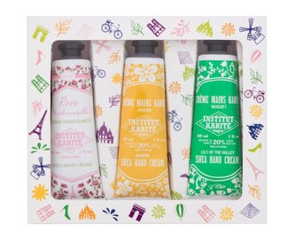Institut Karité Shea Hand Cream krém na ruce Shea Hand Cream Lily Of The Valley 30 ml + krém na ruce Shea Hand Cream Jasmine 30 ml + krém na ruce Light Hand Cream Rose Mademoiselle 30 ml