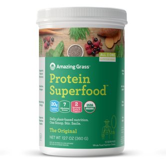 BIO Protein Superfood - Amazing Grass - vanilka - 360 g