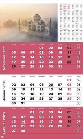 3-Monatsplaner Foto Traumziele 2023