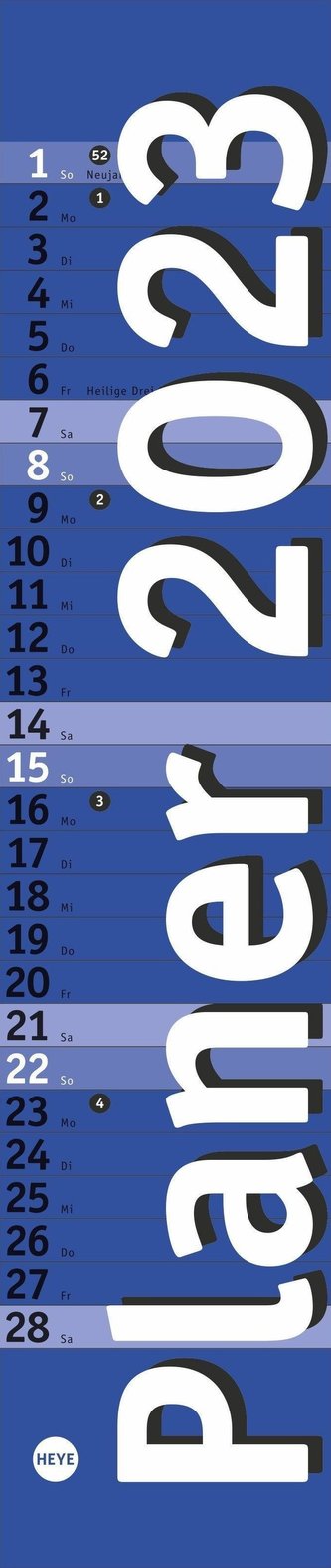 Langplaner mini, blau 2023