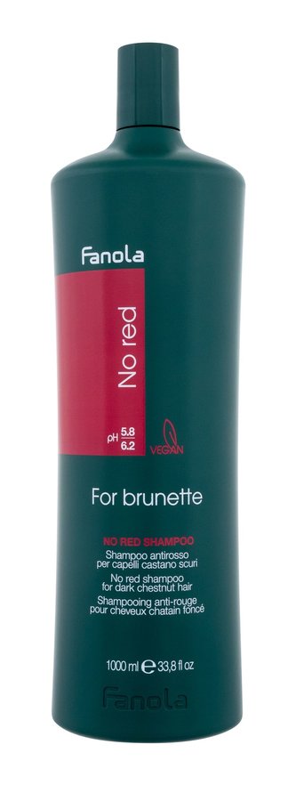 Fanola No Red Šampon Shampoo 1000 ml For Brunette pro ženy