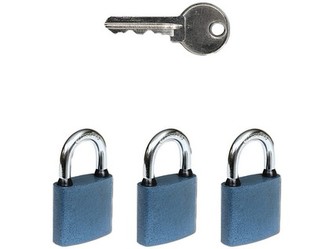 zámek visací OVAL.38 SET 3 vložek na SU 6kl.