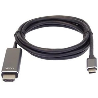 PremiumCord USB3.1 typ-C na HDMI kabel 1,8m rozlišení obrazu 4K*2K@60Hz Aluminium