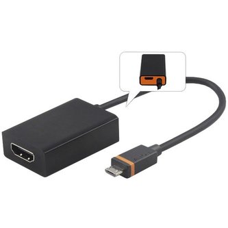 PremiumCord SlimPort / MyDP adaptér na HDMI s micro USB napájením