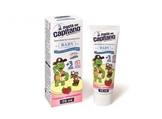 Pasta del Capitano Zubní pasta pro děti 3+ s jahodovou příchutí 75 ml child