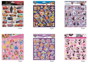 Samolepky pěnové 22 kusů