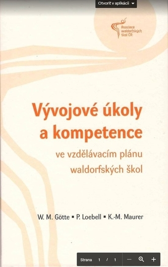 Vývojové úkoly a kompetence ve vzdělávacím plánu waldorfských školl