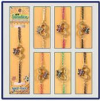 Náramek barevný na ruku zlaté srdce - New Sensation