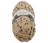 Příze KAR TANESI - sv.hnědá s nopky - 100g / 100 m