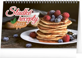 Kalendář 2023 stolní: Sladké recepty, 23,1 × 14,5 cm