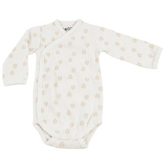 LODGER Romper Long Sleeves Print Rib Cloud Dancer vel. 68