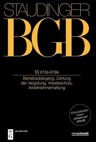 Staudingers Kommentar BGB §§ 613a-619a
