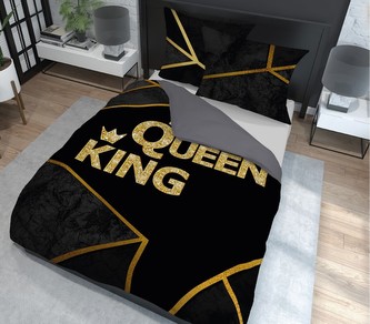 Povlečení QUEEN 100% saténová bavlna 1x 140x200 cm, 2x povlak 70x80 cm MyBestHome