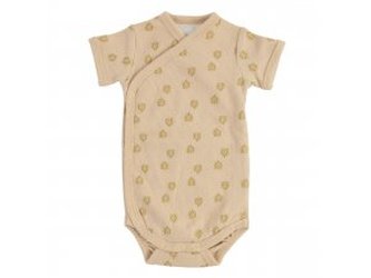 LODGER Romper Short Sleeves Print Rib Linen vel. 80