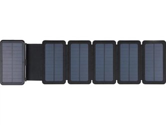 Sandberg Solar 6-Panel Powerbank 20000, solární nabíječka, černá