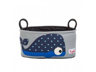 3 SPROUTS Organizér na kočárek Whale Blue 3 SPROUTS Organizér na kočárek Whale Blue