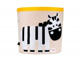 3 SPROUTS Koš na hračky Zebra Black & White 3 SPROUTS Koš na hračky Zebra Black & White