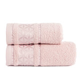 Bavlněná froté osuška s bordurou PAOLA 70x140 cm pudrová 450 gr Mybesthome