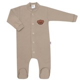 Kojenecký bavlněný overal New Baby BrumBrum latte - velikost 80 (9-12m)