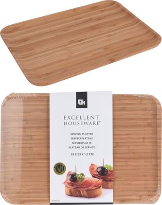 Podnos bambus servírovací 33x23x1,5cm  EH