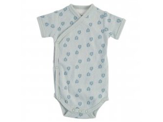 LODGER Romper Short Sleeves Print Rib Ice Flow vel. 74