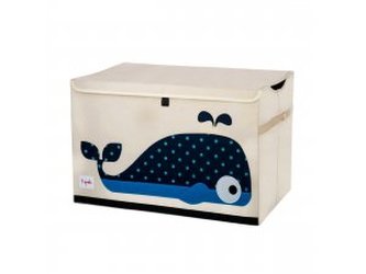 3 SPROUTS Truhla na hračky Whale Blue 3 SPROUTS Truhla na hračky Whale Blue
