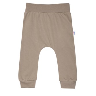 Kojenecké bavlněné tepláčky New Baby BrumBrum latte - velikost 56 (0-3m)