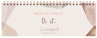 Tischquerkalender Plan it 2023