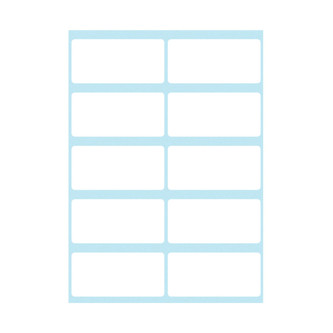 Etikety kancelářské bílé 13 x 50 mm