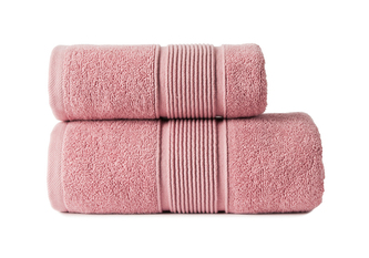 Bavlněná froté osuška s bordurou NAOMI 70x140 cm, růžová, 500 gr Mybesthome