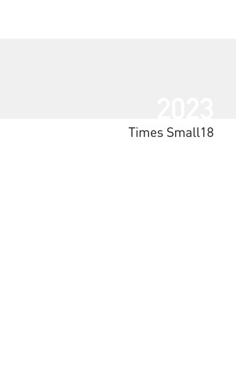 Buchkalender Times Small18 Einlage 2023/2024 18 Monate