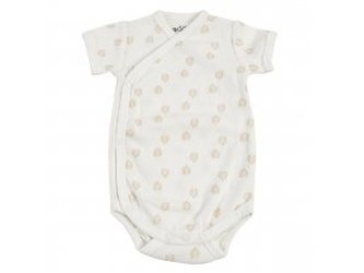 LODGER Romper Short Sleeves Print Rib Cloud Dancer vel. 62