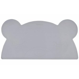 KINDSGUT Silikonová podložka Medvídek tmavě šedá