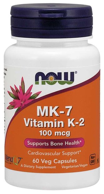 MK-7 Vitamín K-2 100 mcg - NOW Foods - 60 kaps.