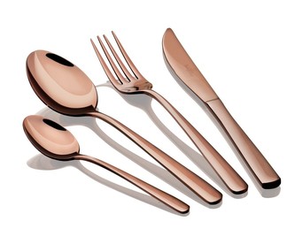 Sada příborů 16 ks nerez mirror Rosegold Metallic Line