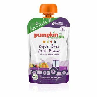 Pumpkin Organics Zeleninové pyré z dýně s hruškou, švestkou, oves BIO 100 g