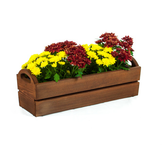 Stolárna na Statku Dřevěný truhlík STATEK 55 cm Kaštan