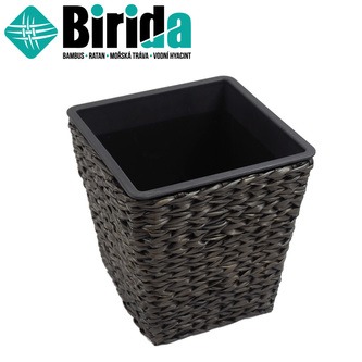 BIRIDA Květináč vodní hyacint tmavý čtverhranný LTSP30