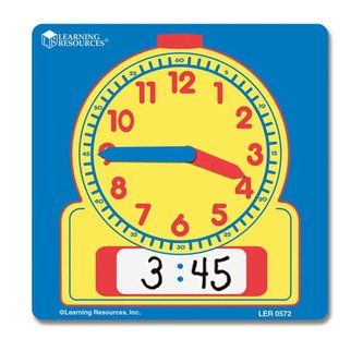 Školní hodiny - popisovatelné - sada 10ks