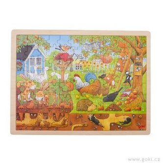 Puzzle - Naše zahrádka na zemi i pod zemí