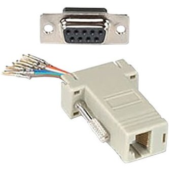 PremiumCord redukce 9F-RJ45 zásuvka