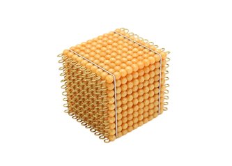 Zlatá perlová tisícová krychle