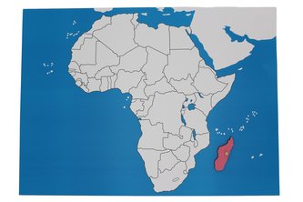 Kontrolní mapa - Afrika Nová - bez popisků