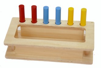 Box na vkládání válečků do otvorů