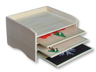 3 botanické puzzle s komodou